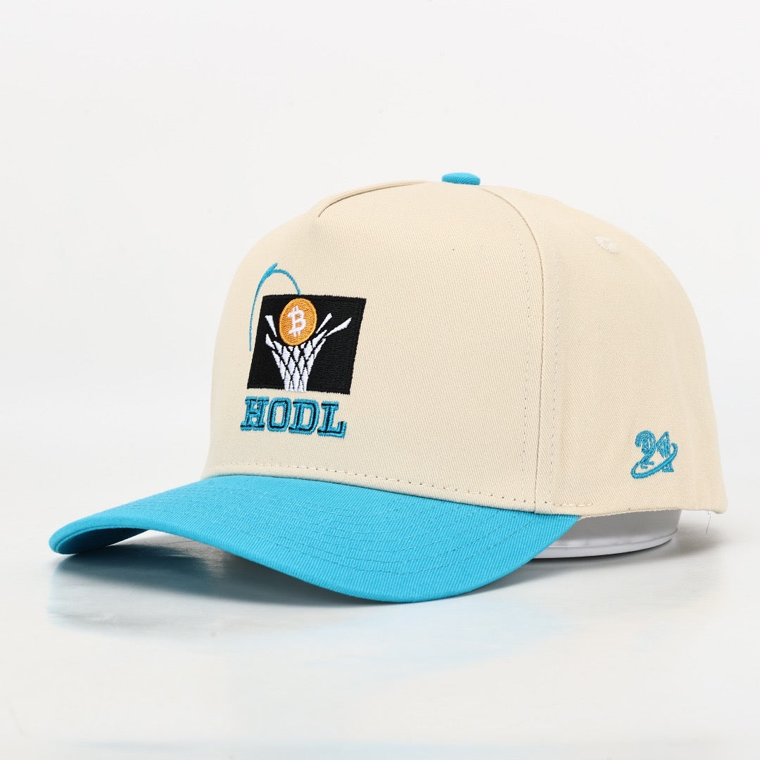 BitCaps Classic - Sky Blue / Sand (Off-White) HODL Hat
