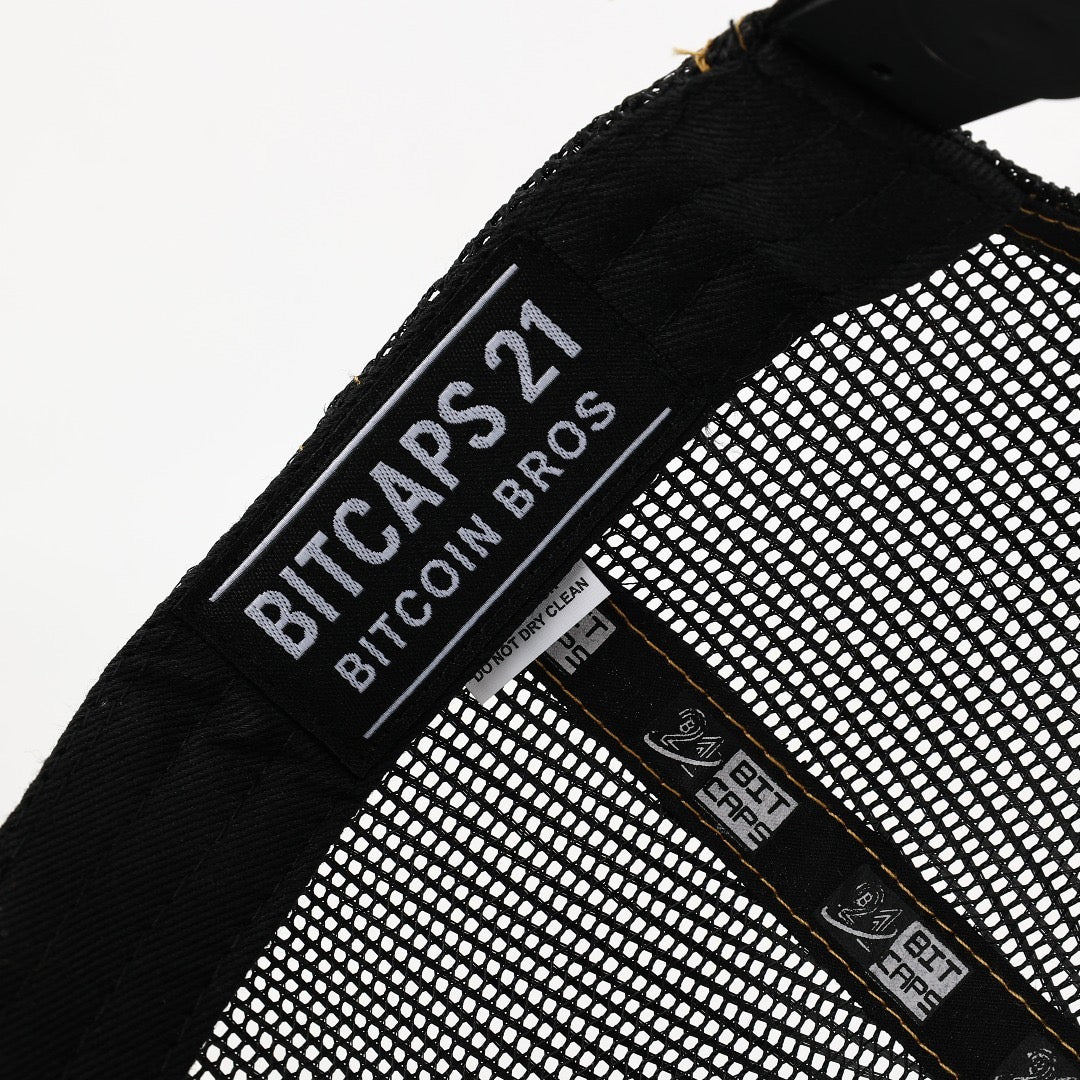 BitCaps Trucker - Black / Gold