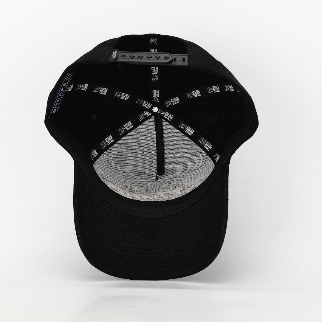 BitCaps HODL Hard (Inverse Bitcoiner) - Black / Silver