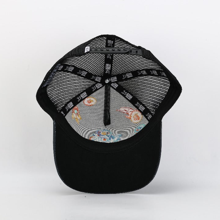 Bitcaps Bitcoin To The Moon Trucker - Black