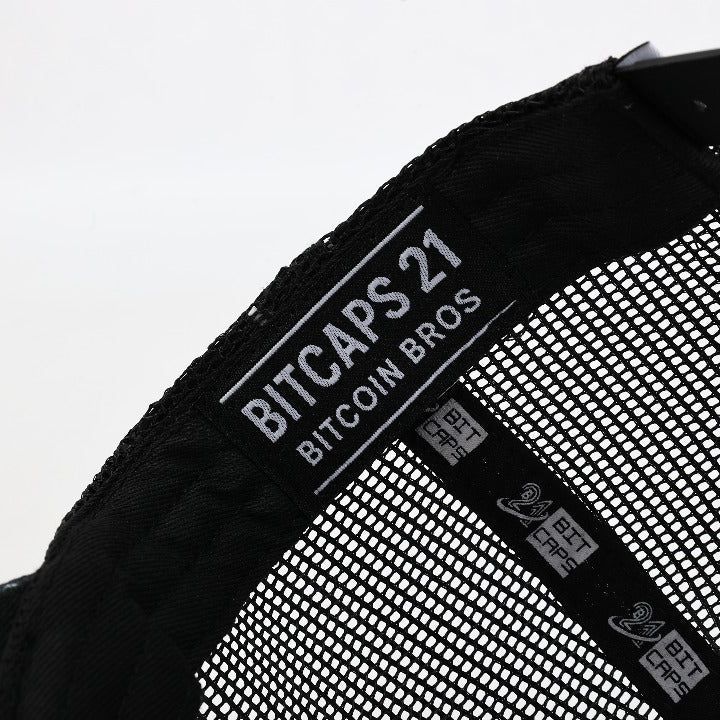Bitcaps Bitcoin To The Moon Trucker - Black